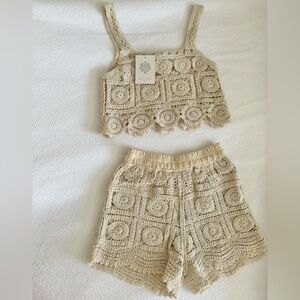 REBELLION AGAIN | Cream Knit Set
